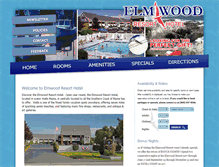 Tablet Screenshot of elmwood-resort.com
